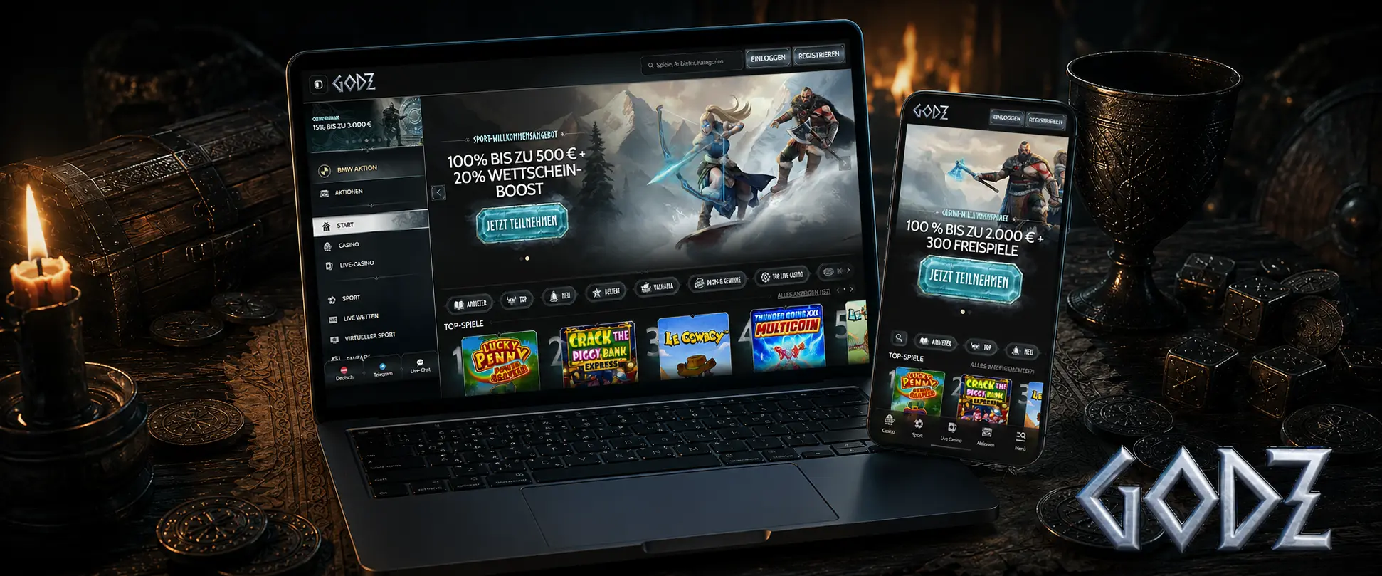 Geschwindigkeit und Leistung bei Godz Casino